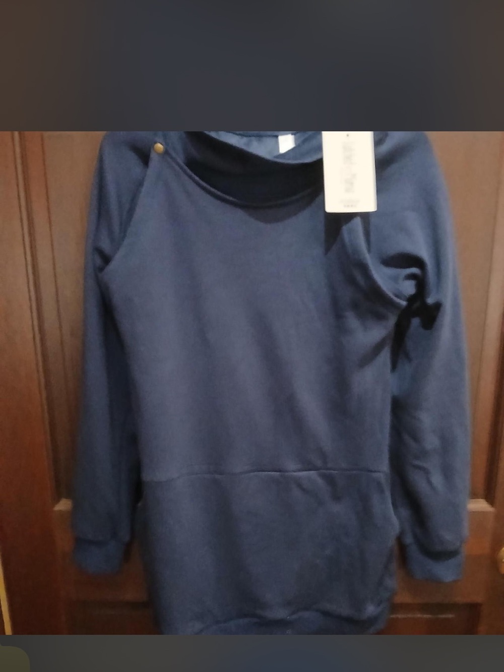 Latched Mama Navy Blue Pullover Hoodie
